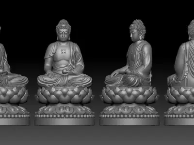 Amitabha Buddha  3D print model