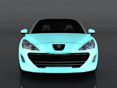Peugeot RCZ Low-poly 3D model