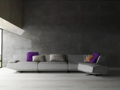 Sofa 6 Models Low-poly 3D model