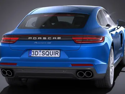 Porsche Panamera 4S 2017 3D model