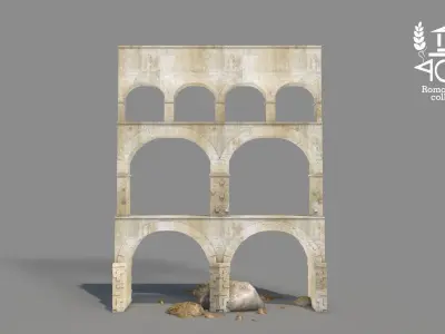 Roman Island Aqueduct  3D model
