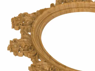 Carved picture frame STL 3D model