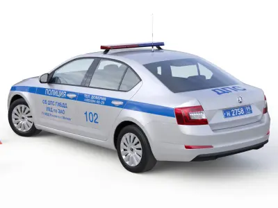 Police Car 3D model