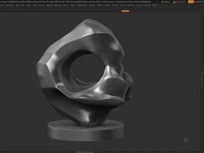 Modern Abstract Decorative sculpture 3d print model 134 3D print model