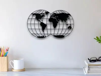World Wall Art 3D print model buy