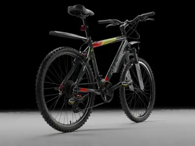 Mountain Super Bike Low-poly 3D model