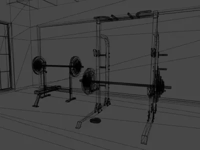 Power Half Rack 3D model