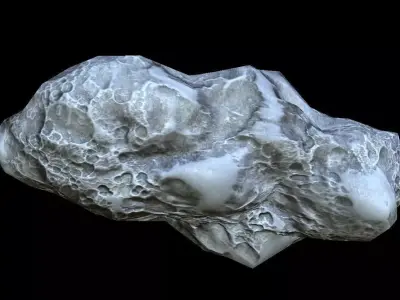 Asteroid PBR meteorite Low-poly 3D model