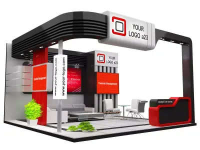 Booth Exhibition Stand a579b 3D model