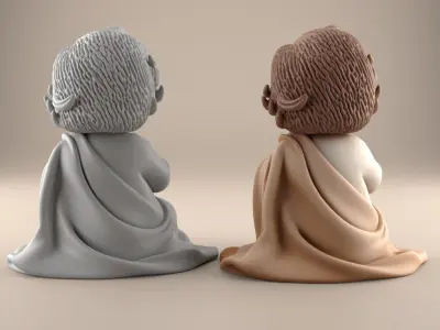 Cute Baby 3D STL File 3D print model