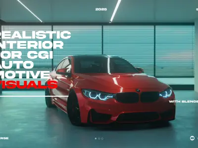 Realistic Interior for Car Renders Without Car 3D model