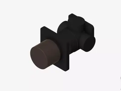 Wall Mixer Tap - Luxury - Two Low-poly 3D model