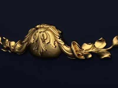  Classic decor ornament v-3D model 42 3D model