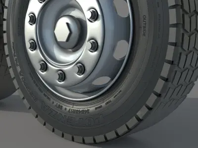Truck Tire wheel 3D model