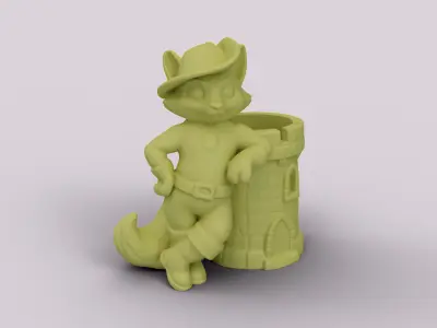 Knight Cat Tower Organizer 3D print model