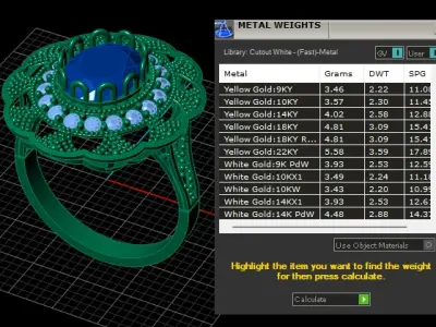 RED RUBY PRECIOUS RING 3D PRINTABLE MODEL 3D print model