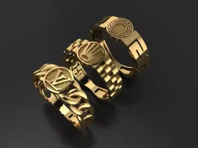 3rings 3D print model