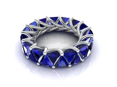 Ring M140 The luxury female ring with gems wedding Size 11 5 USA 3D print model