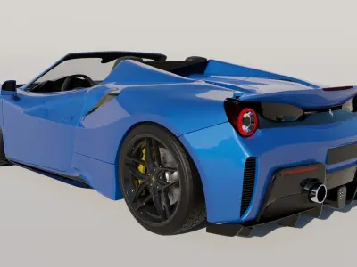 Ferrari 488 Pista Spider 3D model