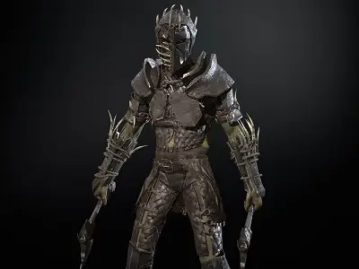 SkinnyOrc10 Low-poly 3D model