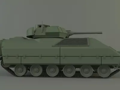 M2 Bradley tank 3D model