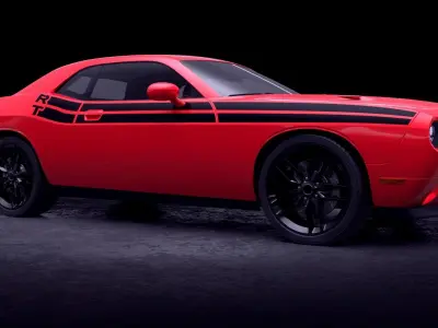 Dodge Challenger RT 3D Model 3D model