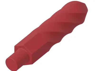 Plastic Twist Drill Bit Toy 3D model