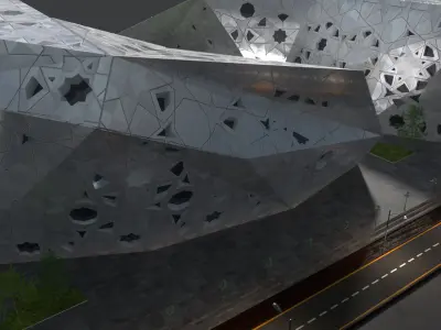 Sheikh Jaber Cultural Centre 3D model