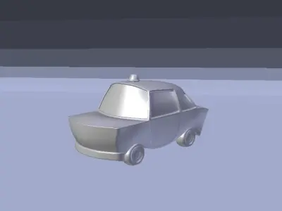 Police car 3D model by cotimmou from CGTrader