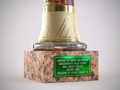 Mini Beach Volley Cup Trophy 3D model
