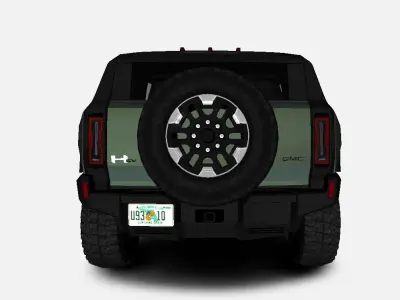 GMC Hummer EV 2023 SUV Gameready Low-poly 3D model