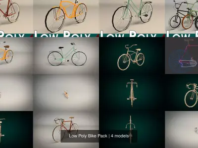 Low Poly Bike Pack