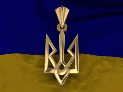 Ukrainian Trident 3D print model 7