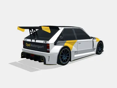 Opel Kadett d GTB concept Low-poly 3D model