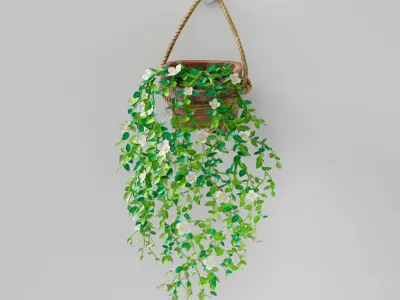 Ornamental Vines Decoration PBR Baked 3D model