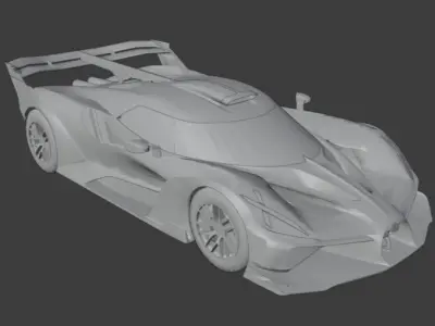 Vehicle Collection Perks Bugatti pubg Low-poly 3D model