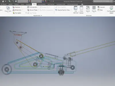 SCA Hydraulic Trolley Jack 1400kg design  3D model