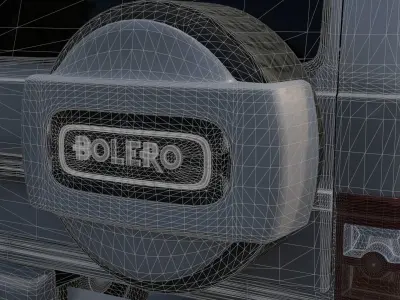 OLD MAHINDRA BOLERO 3D MODEL 3D model