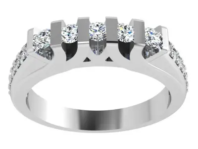 Round Diamond Ring 4516 3D print model