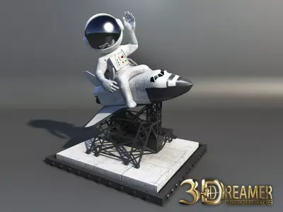 3D Sculpture Phone Stand 3D model