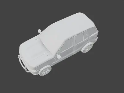 Suv 4x4 Vehicle Desert Car By Gorgan 3D model