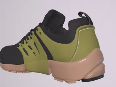 NIKE AIR PRESTO SHOES PBR Low-poly 3D model