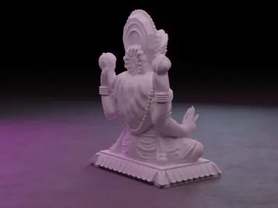 Saraswati Idol 3D Printable model 1 3D print model
