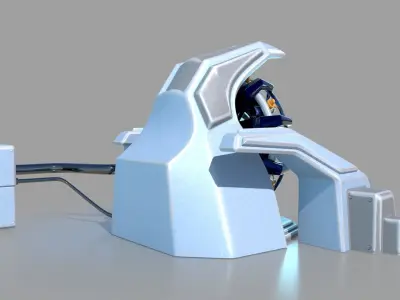 Sci fi portal 3D model