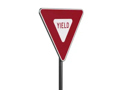 268 USA Signs Road Pack Low-poly 3D model