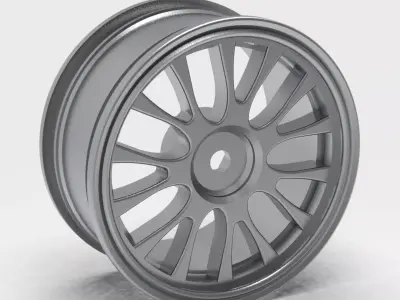 Precision Engineered Wheel Rim 3D Model Instant Download 3D print model