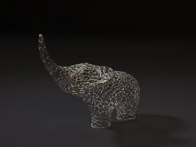 Elephant Figurine 3D print model