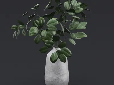 Tree Branch In Vase I 3D model
