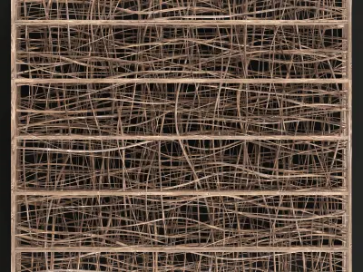 Ceiling canopy branch thin crooked 3D model