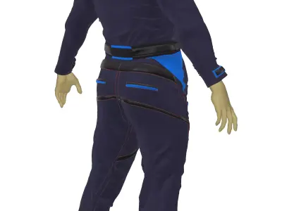 outfit- scifi Low-poly 3D model